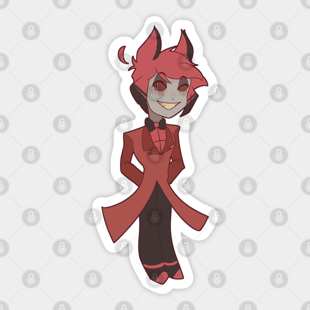 Alastor Sticker by Kaze Artzz